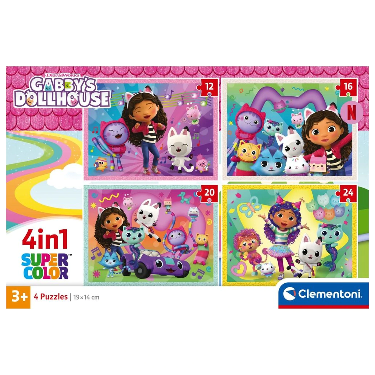Gabbys Dollhouse Puzzle 12-16-20-24 Teile Produktfoto