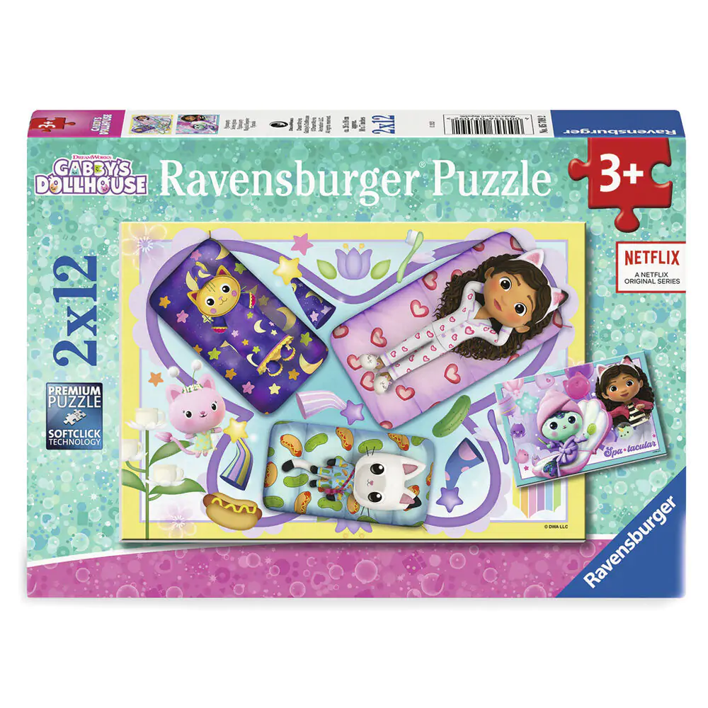 Gabbys Dollhouse puzzle 2x12St Produktfoto