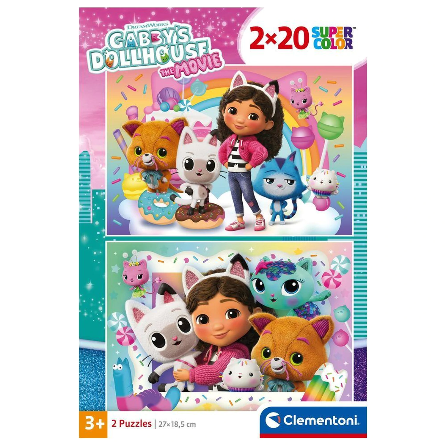 Gabby's Dollhouse Puzzle 2x20 Teile Produktfoto