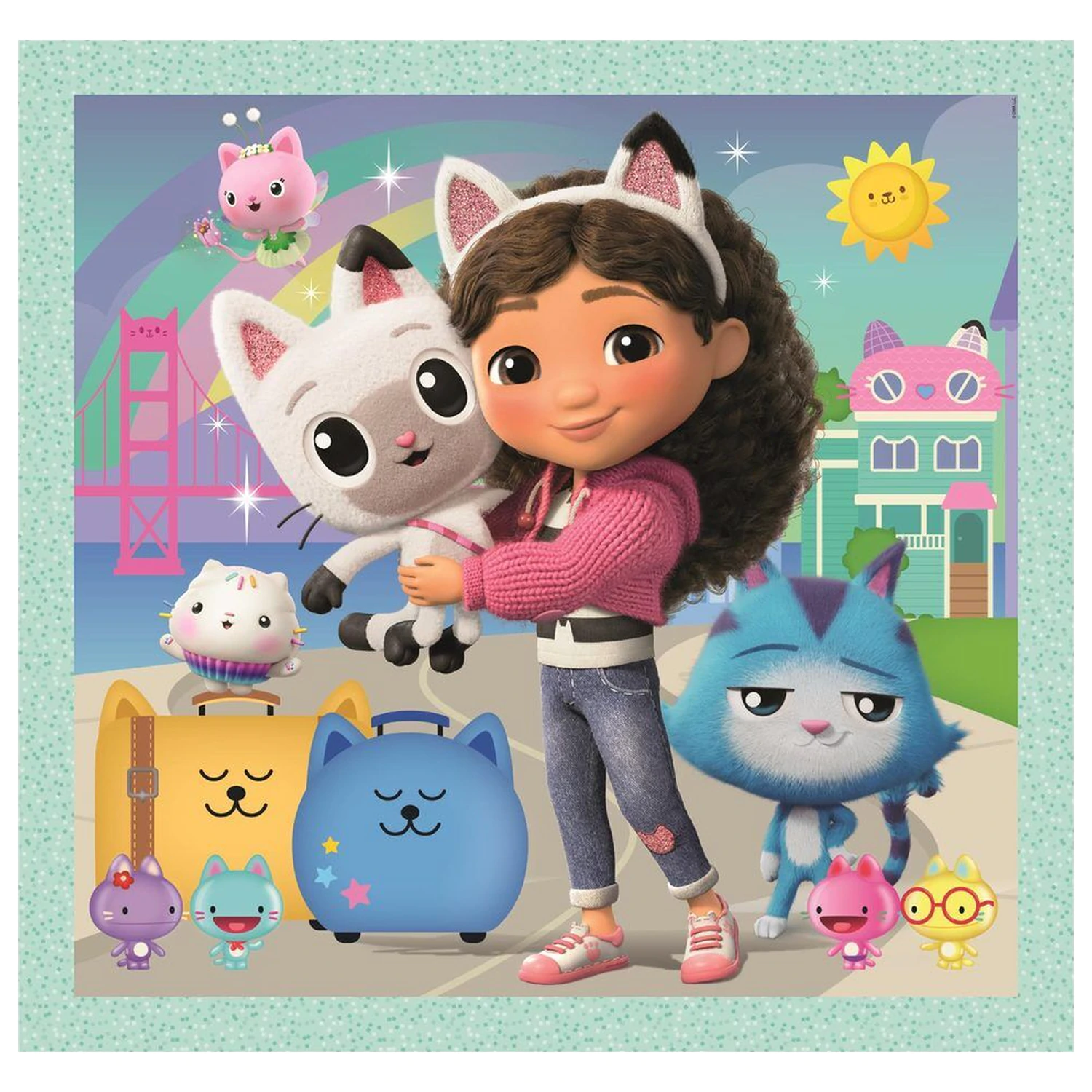 Gabbys Dollhouse Puzzle 3x48 Teile Produktfoto