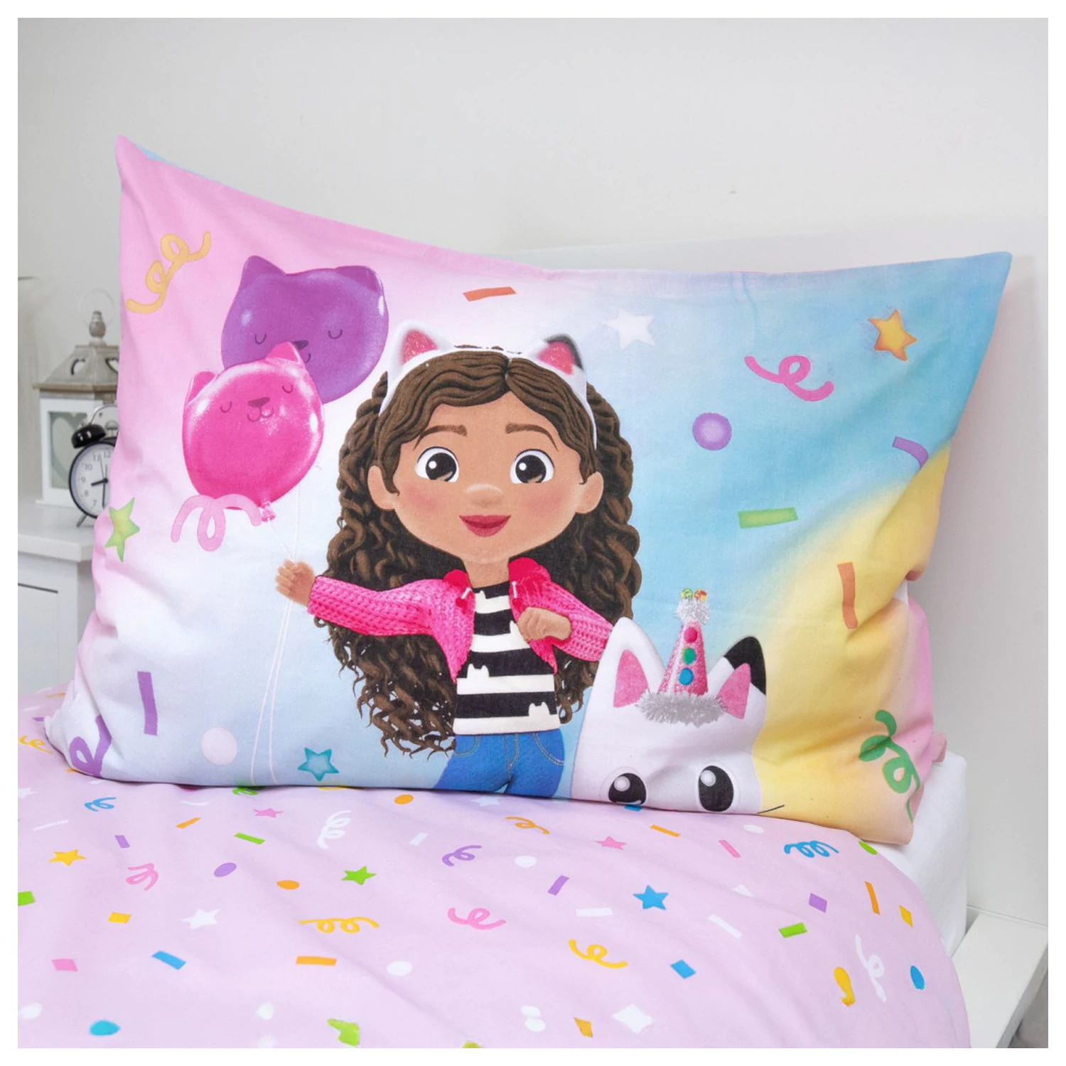 Gabi's Dollhouse Regenbogen Bettbezug Produktfoto