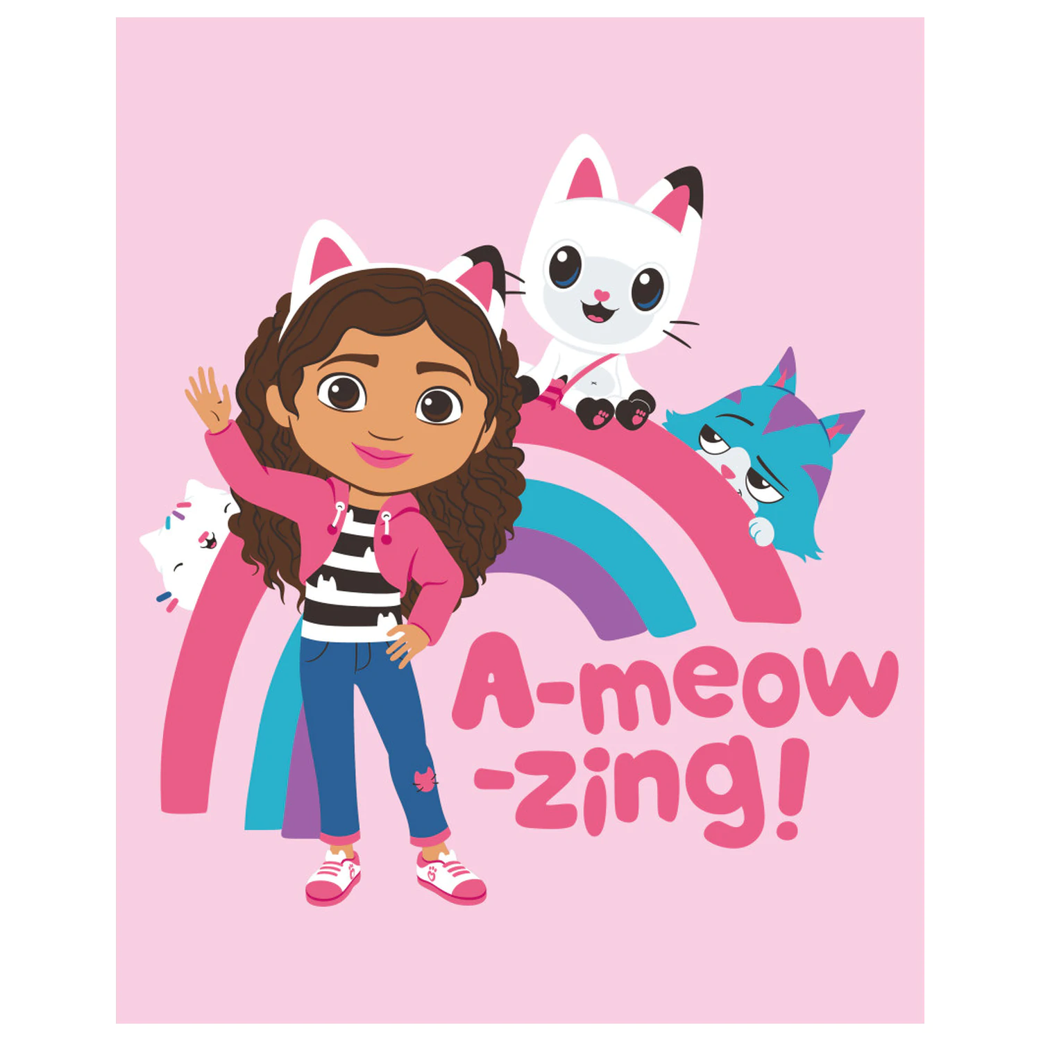 Gabi's Dollhouse Rainbow Fleecedecke Produktfoto