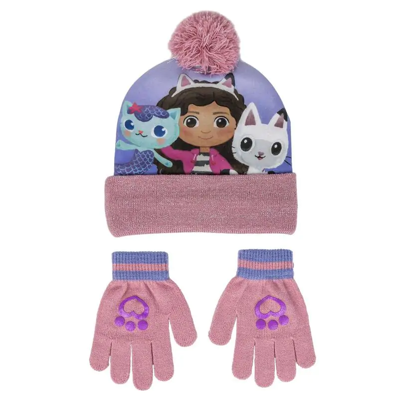 Gabbys Dolls House Mütze und Handschuhe Set Produktfoto