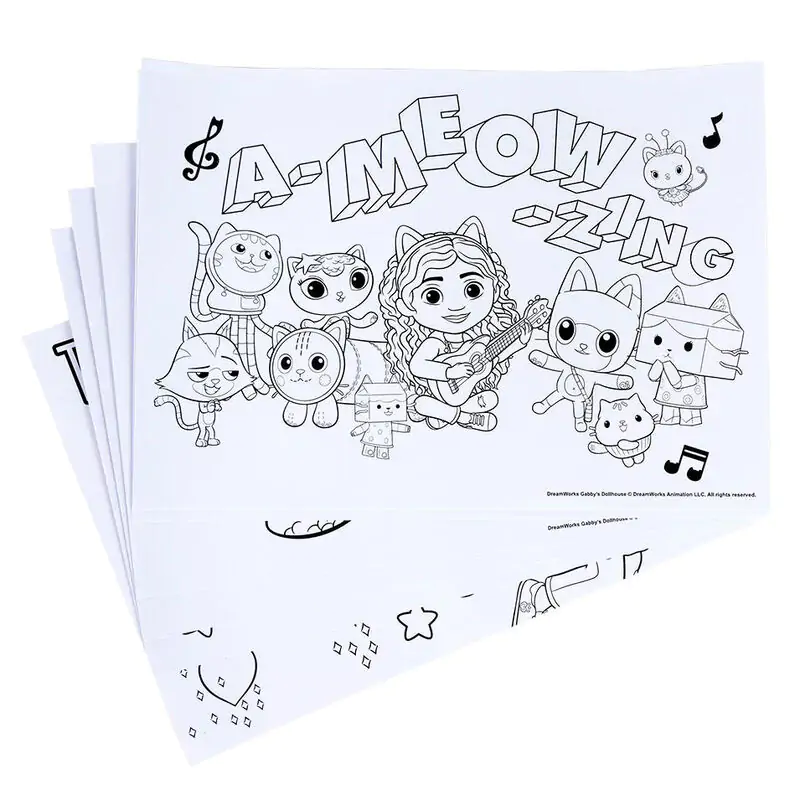 Gabbys Puppehouse Schreibwaren-set zum Ausmalen Produktfoto