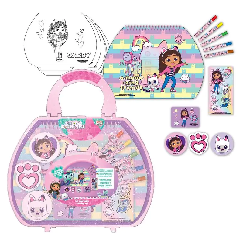 Gabbys Puppehouse Schreibwaren-set zum Ausmalen Produktfoto