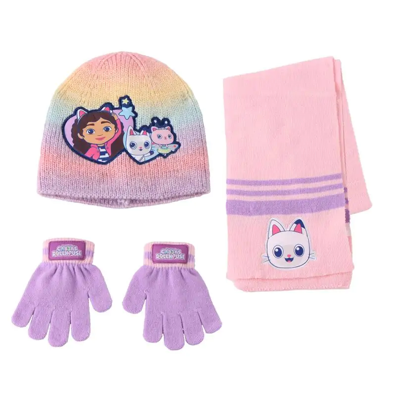 Gabbys Dolls House Winter-Set Mütze Handschuhe Produktfoto