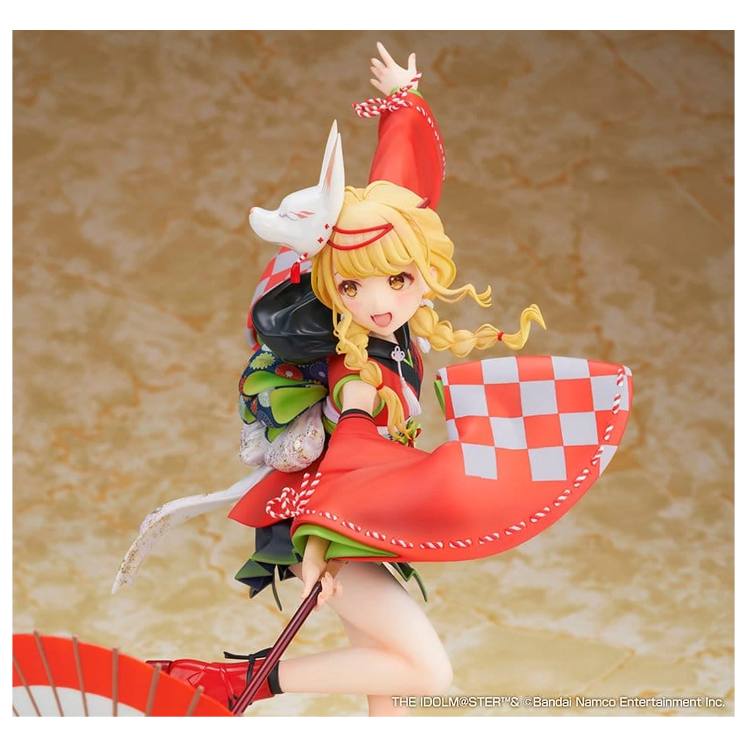 Gakuen The Idolmaster PVC Figur 1/7 Kotone Fujita Kamurogiku Ver. 27 cm Produktfoto
