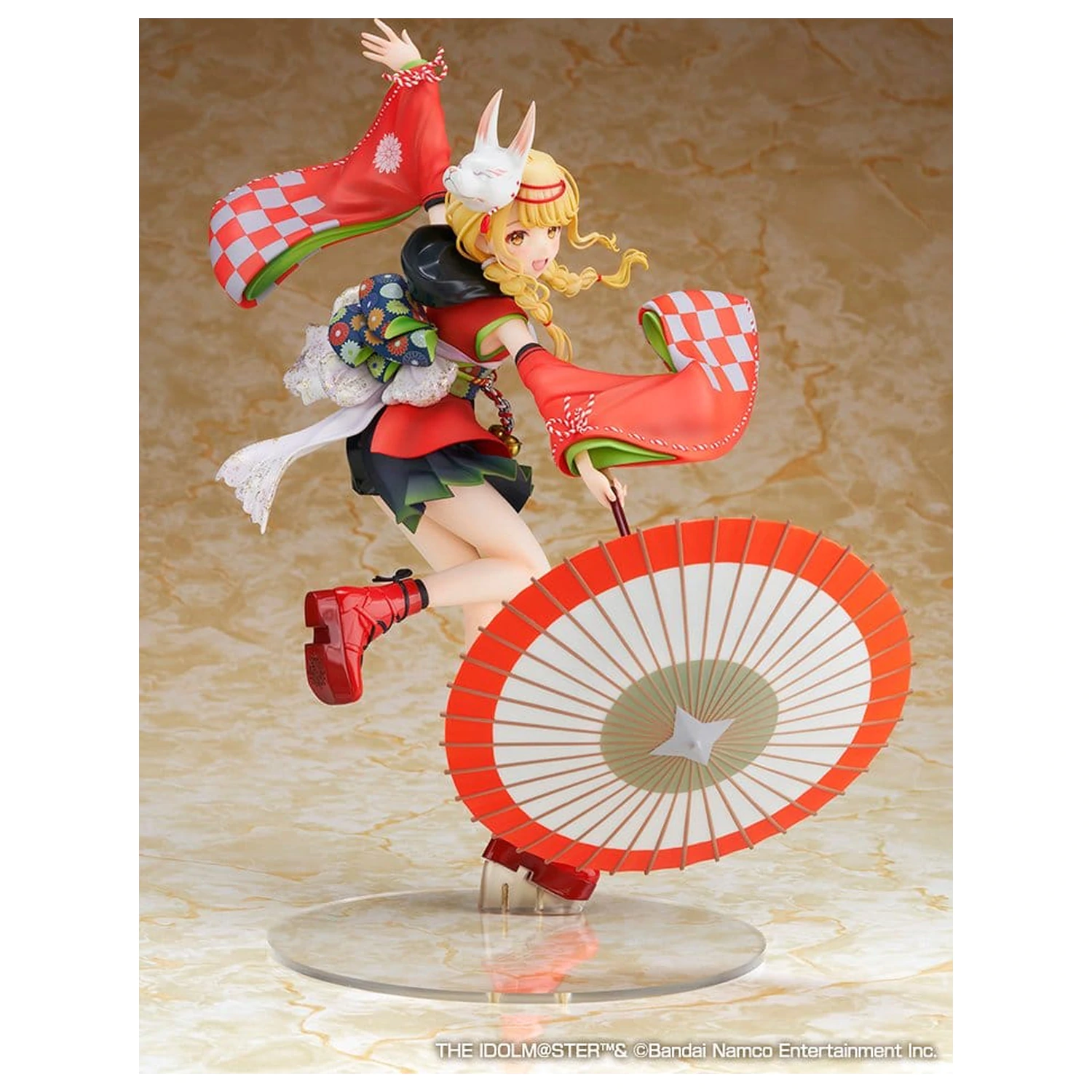 Gakuen The Idolmaster PVC Figur 1/7 Kotone Fujita Kamurogiku Ver. 27 cm Produktfoto