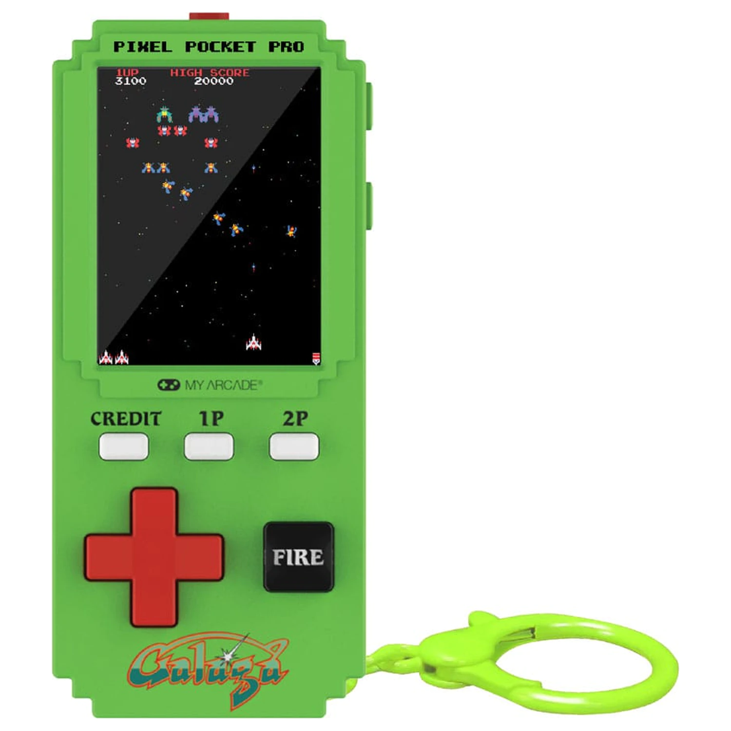 Galaga Tragbares Gaming System Pixel Pocket Pro Produktfoto