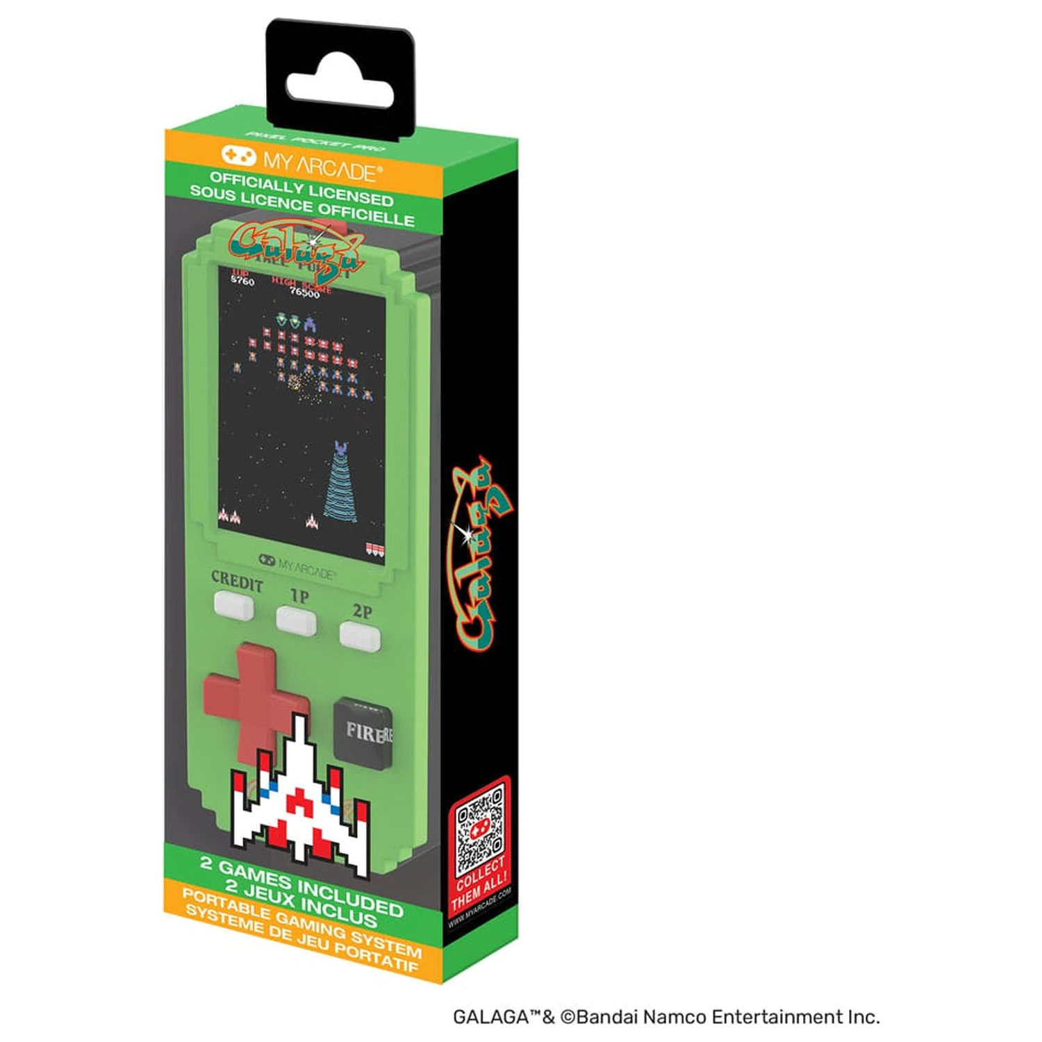 Galaga Tragbares Gaming System Pixel Pocket Pro Produktfoto