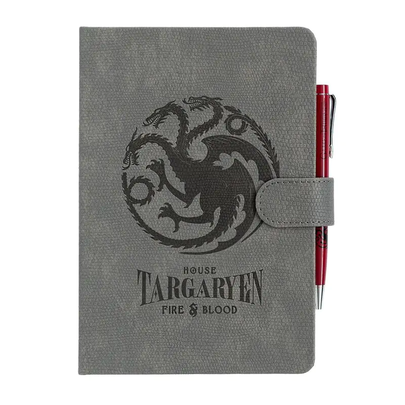 Game of Thrones Targaryen A5 Notizbuch und Stift Produktfoto