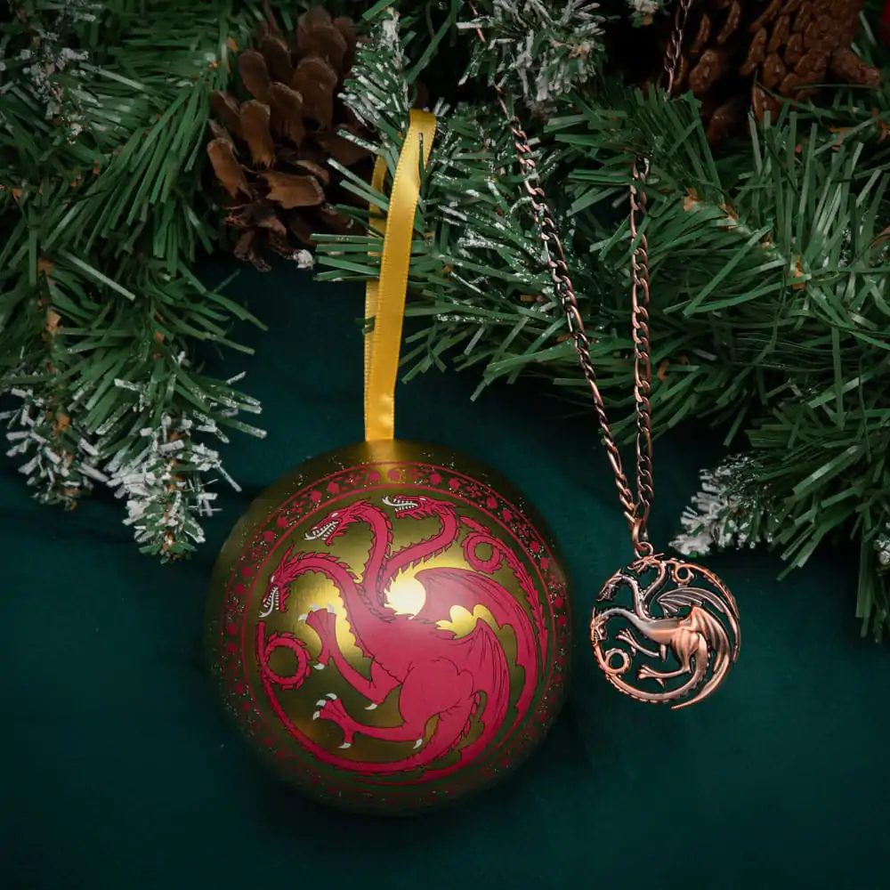 Game of Thrones Christbaumschmuck mit Halskette Targaryen Produktfoto