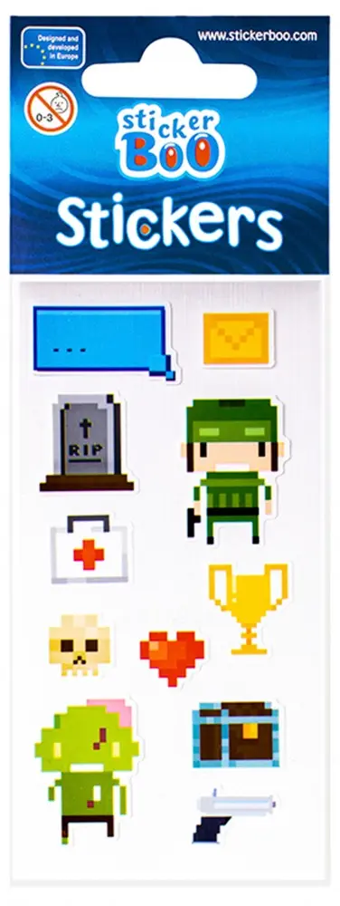 Gamer Aufkleber Produktfoto