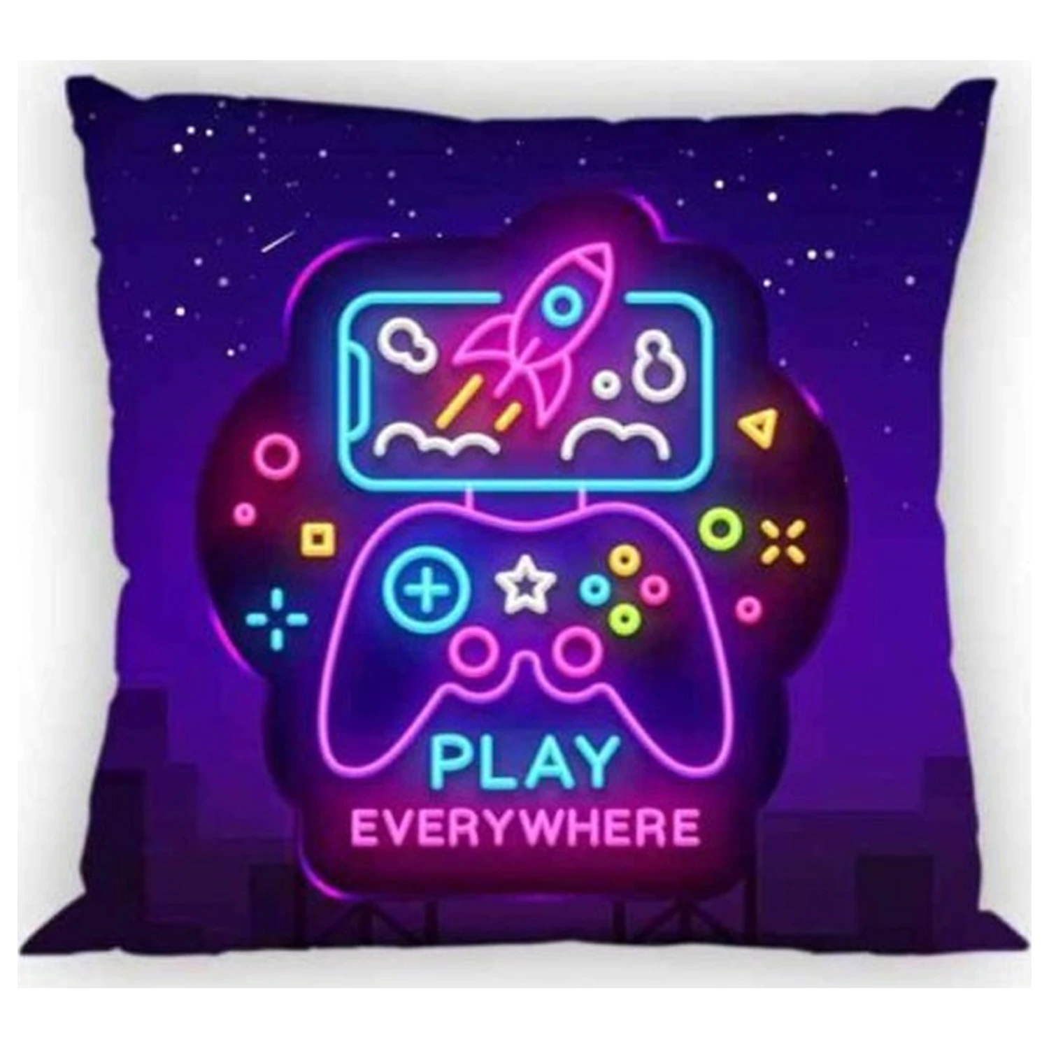 Gamer Neon Kissenbezug Produktfoto