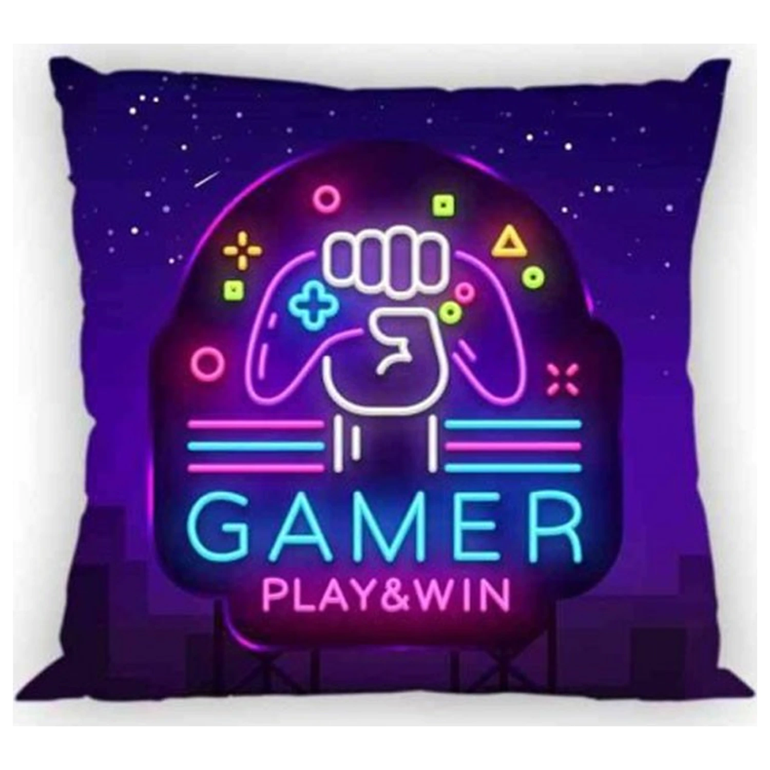 Gamer Neon Kissenbezug Produktfoto