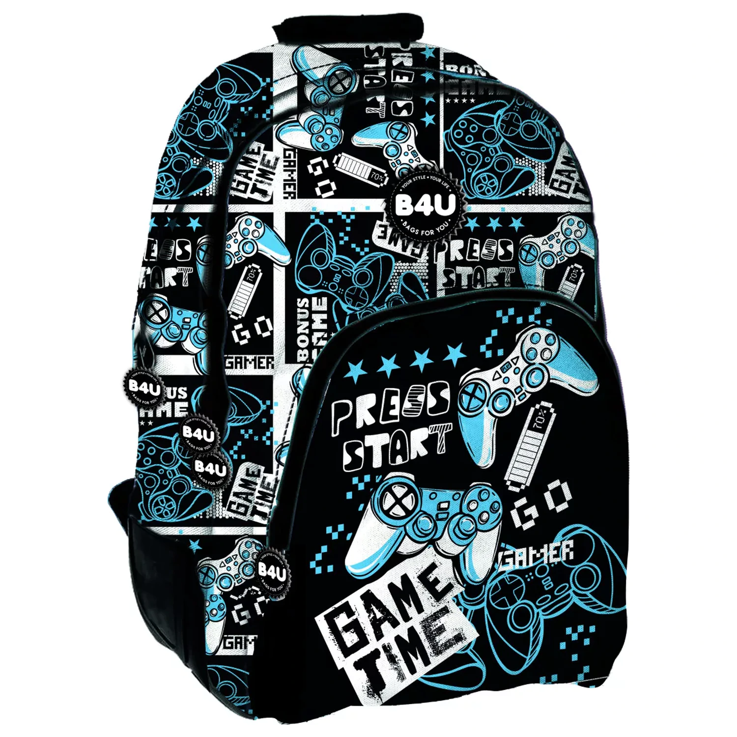 Gamer Press Start Schultasche, Tasche 44 cm Produktfoto