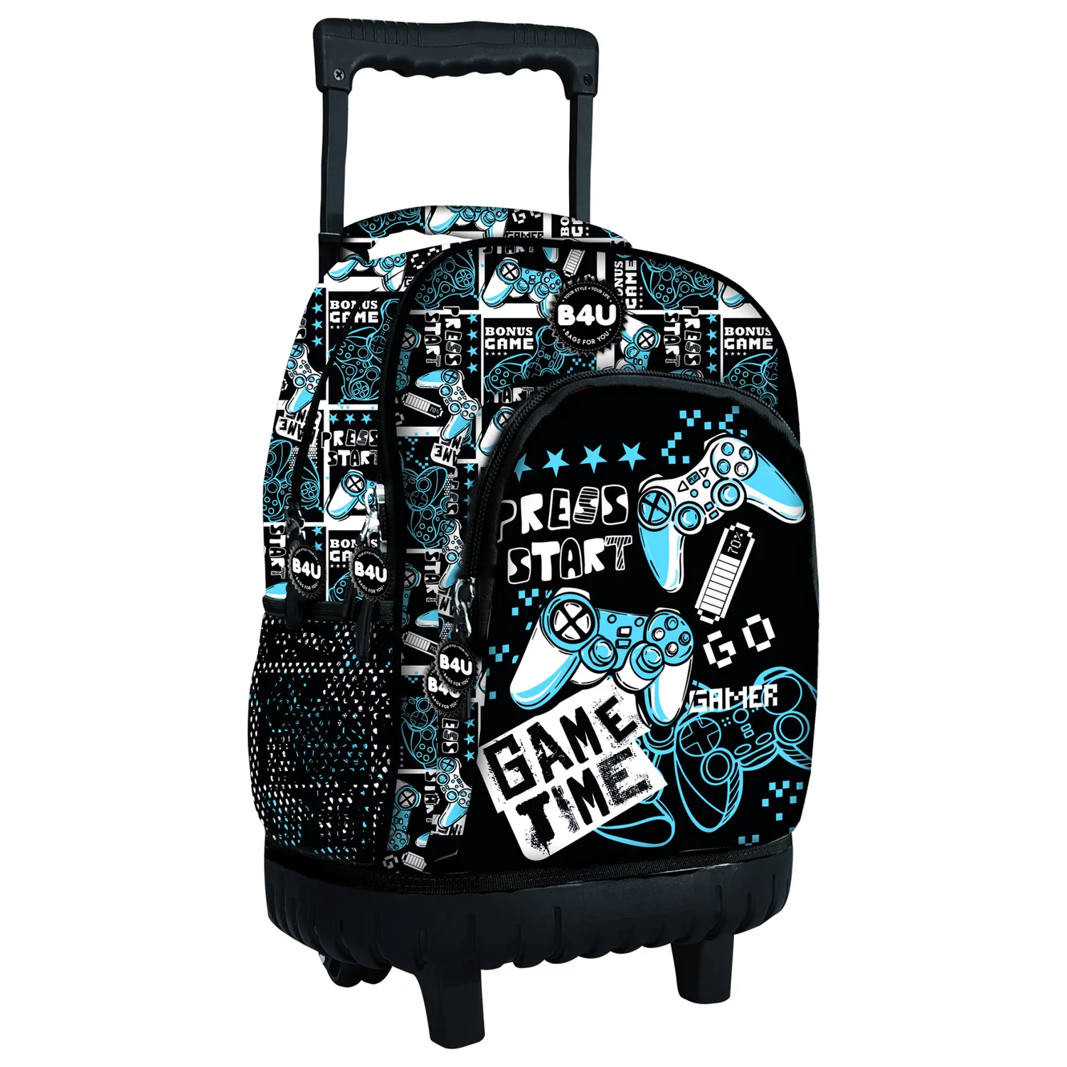 Gamer Press Start Premium Rolling Schulranzen, 44 cm Produktfoto