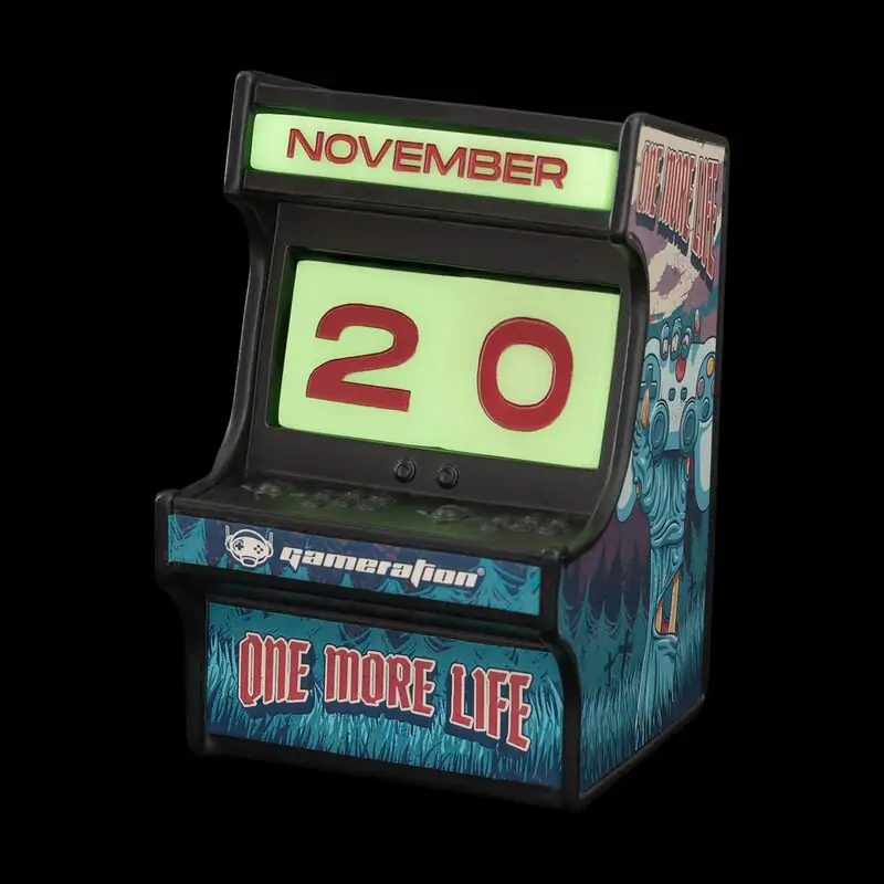 Gameration Arcade 3D ewiger Kalender Produktfoto