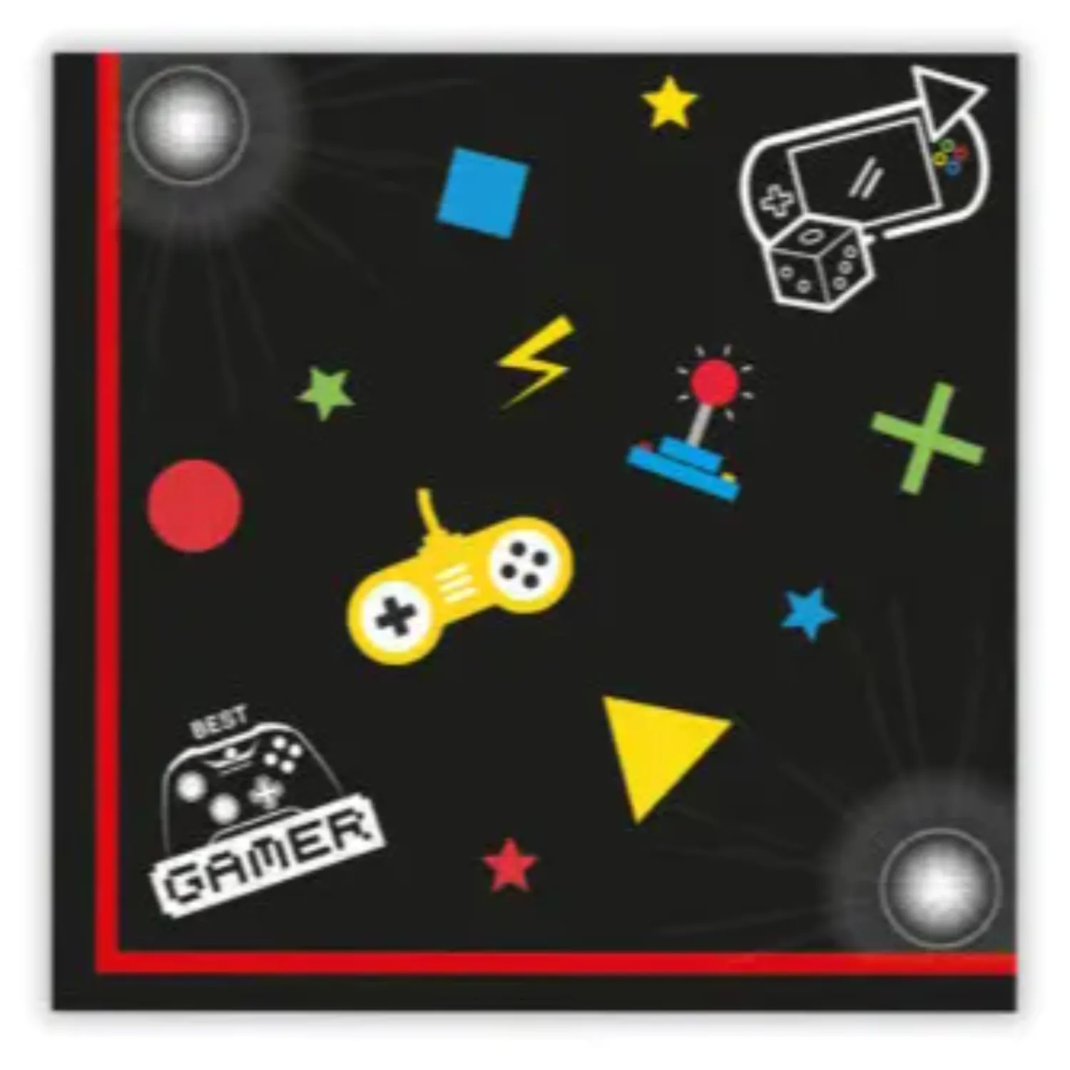 Gaming Party Servietten 20 St. 33x33 cm FSC Produktfoto