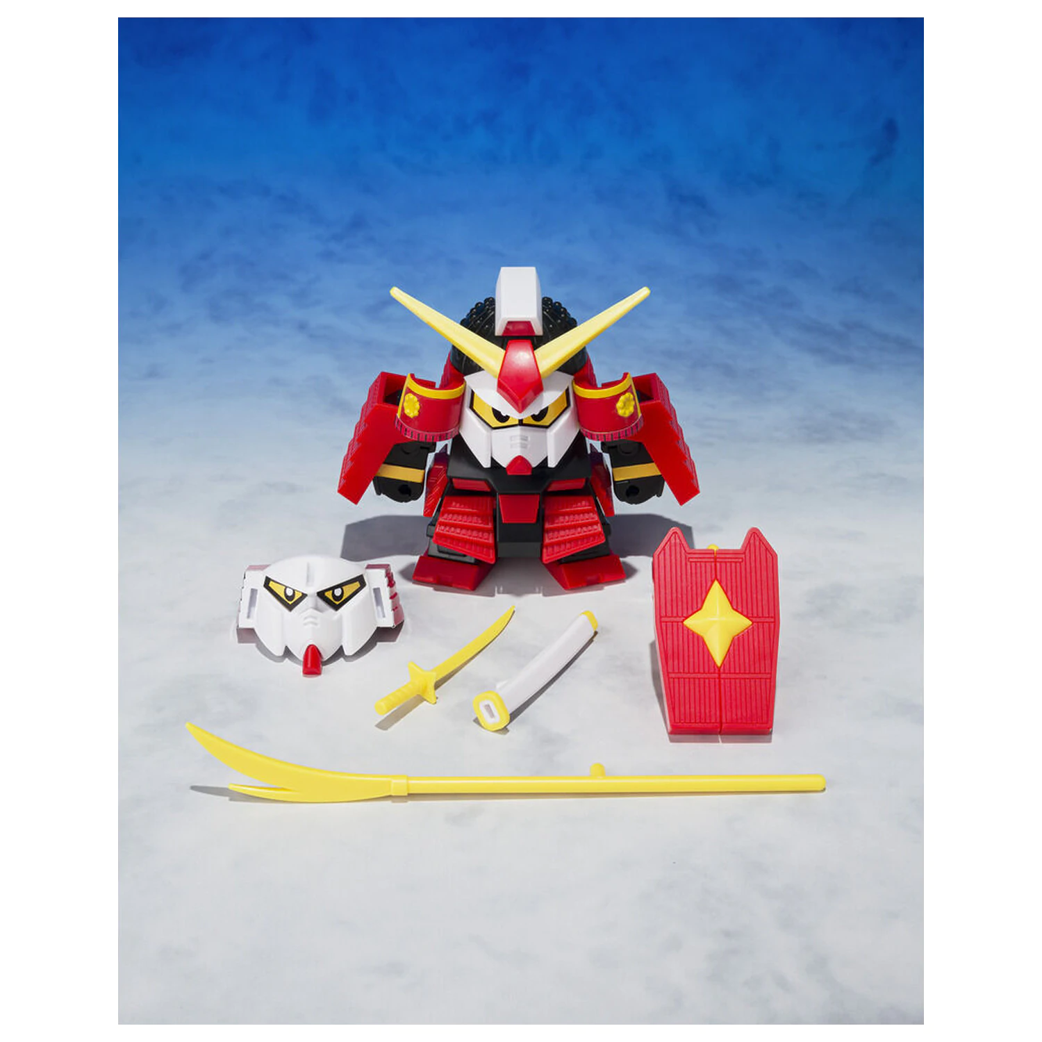 Ganso SD Gundam World Musha Gundam Figur 8 cm Produktfoto