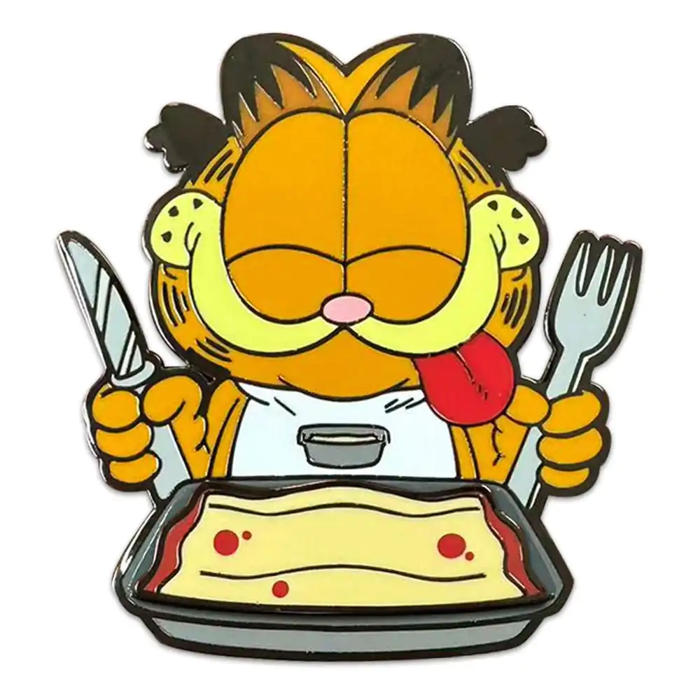 Garfield Pin Anstecker Disco Garfield Lasagna Dinner 5 cm Produktfoto