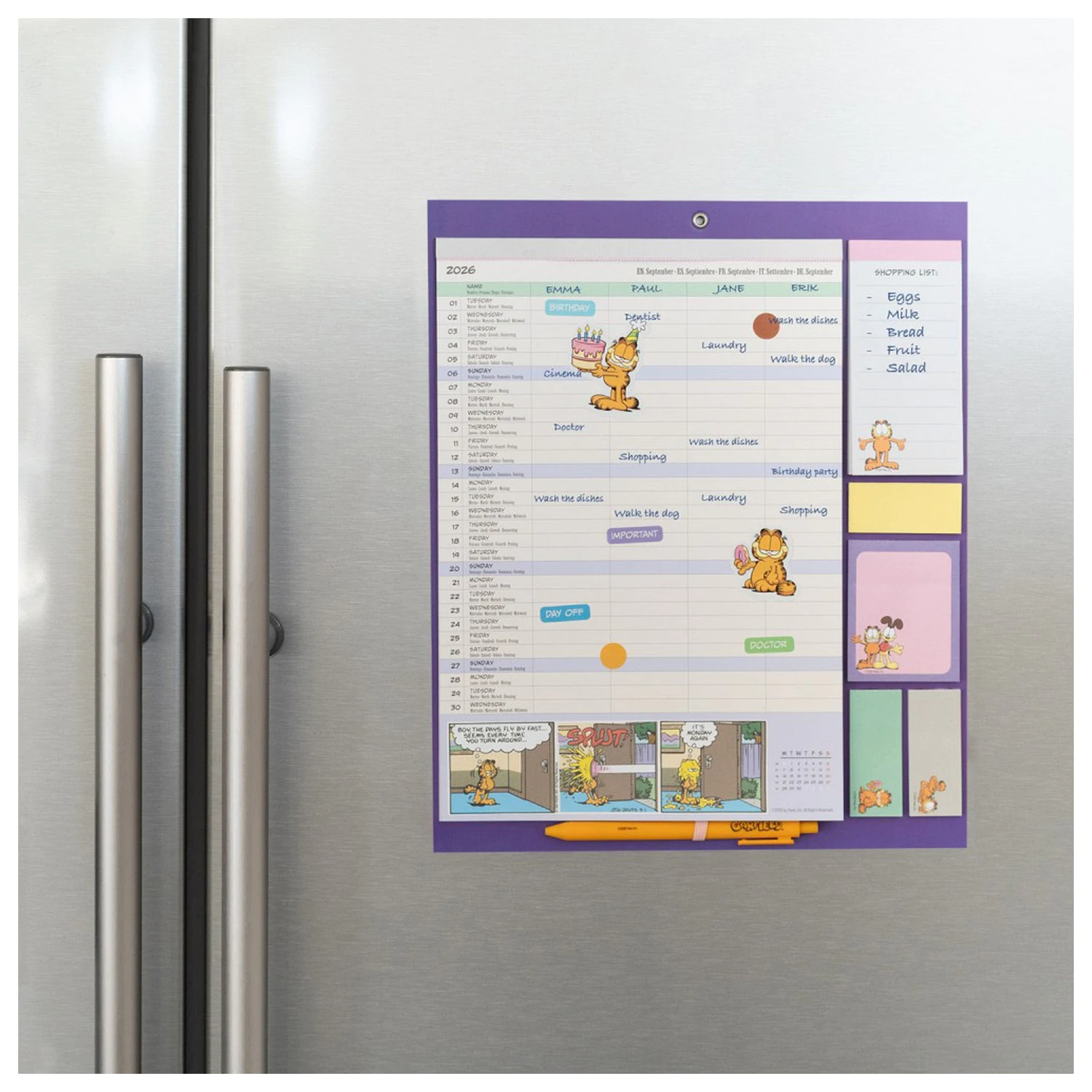 Garfield Magnetplaner 2026/27 30 x 35 cm Produktfoto
