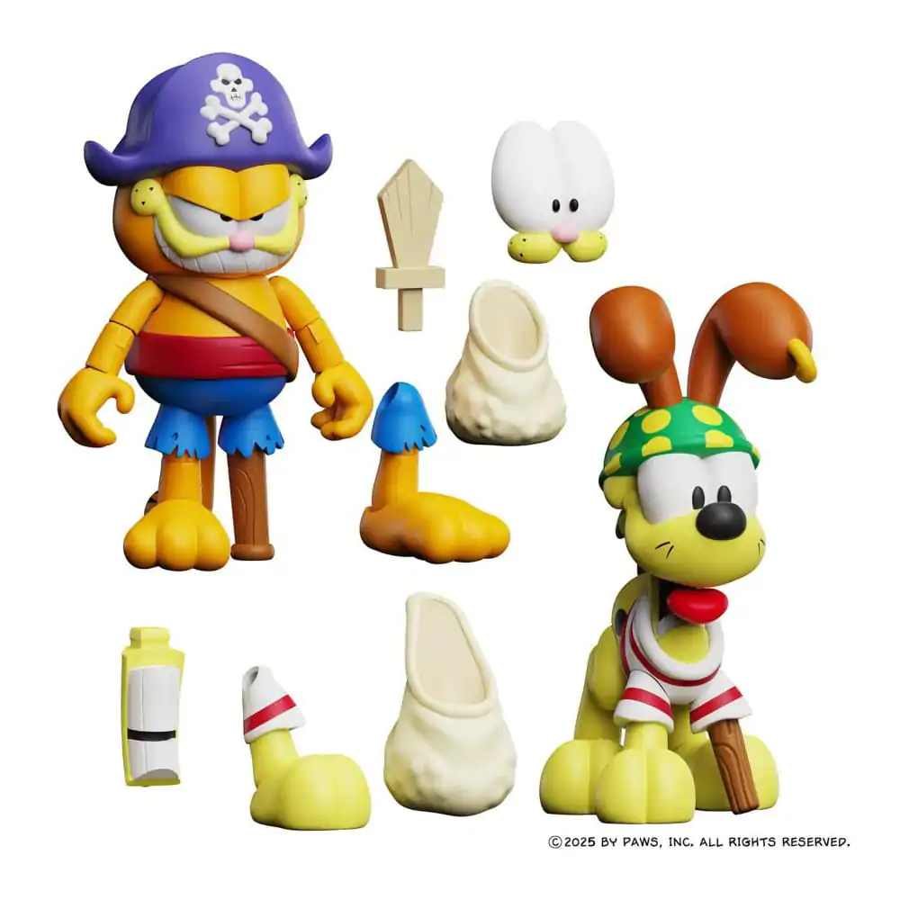 Garfield Action Figuren 2er Pack Pirate Garfield und Pirate Odie Produktfoto