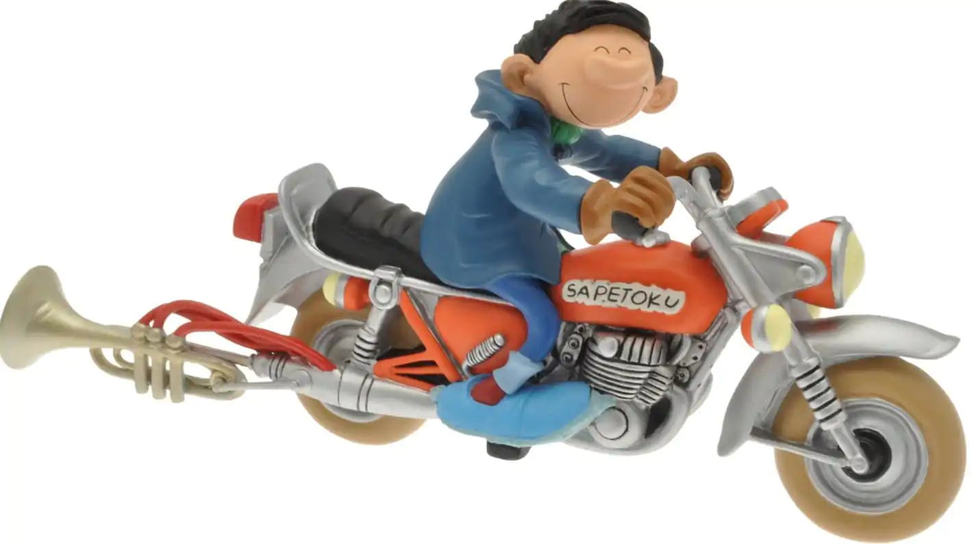 Gaston: Gaston on Bike Statue Produktfoto