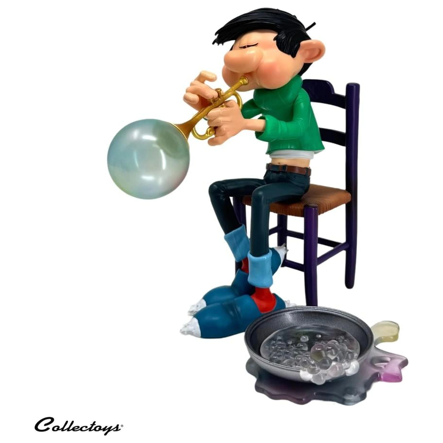 Gaston Lagaffe Figurine Resine Soap Trumpet 16 cm Produktfoto