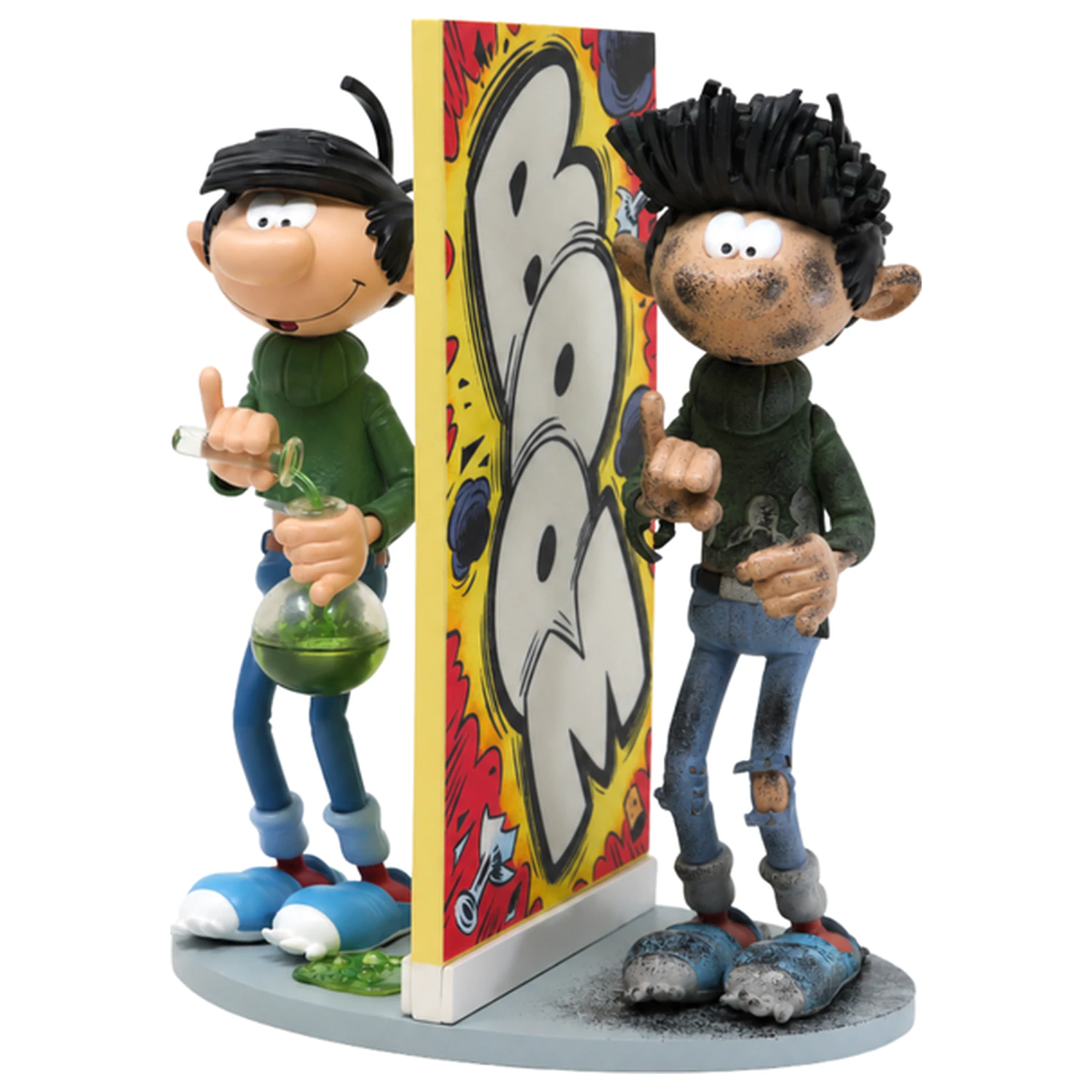 Gaston Lagaffe Harzfigur Gaston "Explosion" 18 Zentimeter Produktfoto