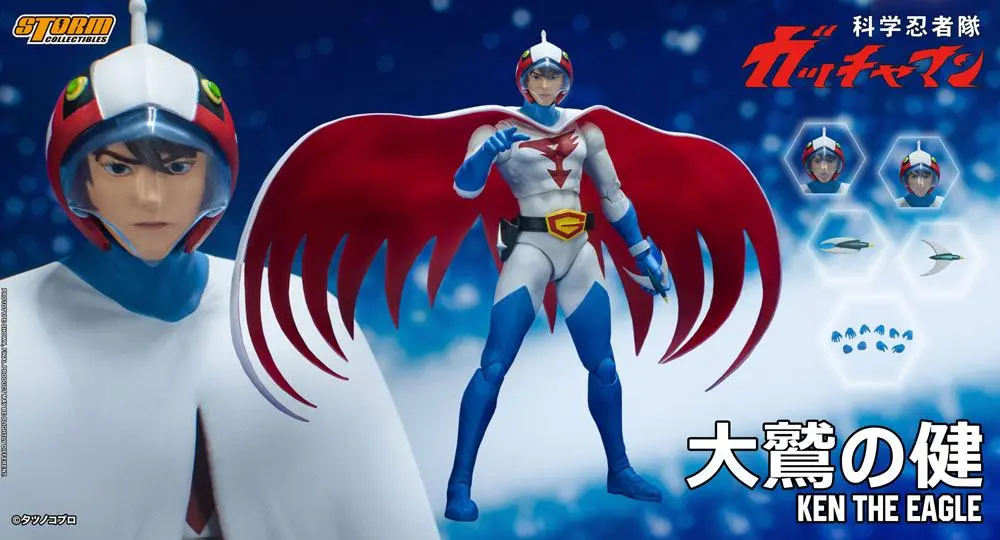 Gatchaman Actionfigur 1/12 Ken the Eagle 18 cm termékfotó