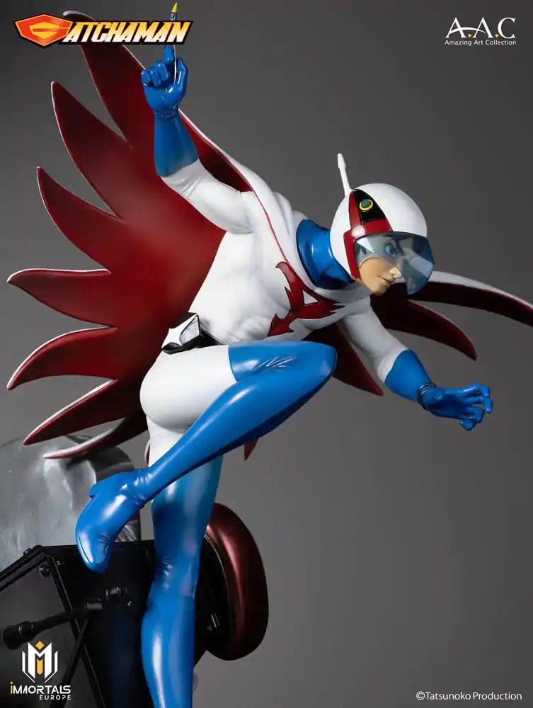 Gatchaman Amazing Art Collection Statue Ken the Eagle, The Leader of the Science Ninja Team 34 cm Produktfoto