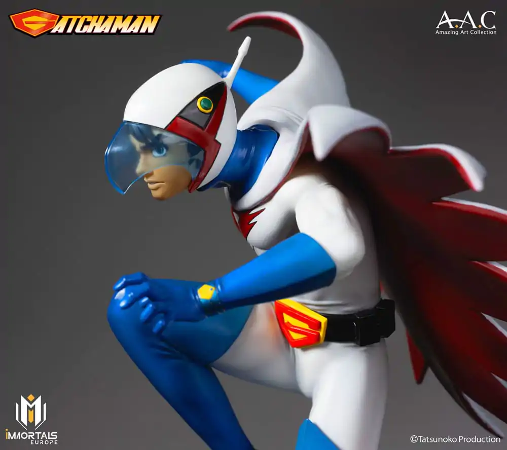 Gatchaman Amazing Art Collection Statue Ken the Eagle, The Leader of the Science Ninja Team 34 cm Produktfoto