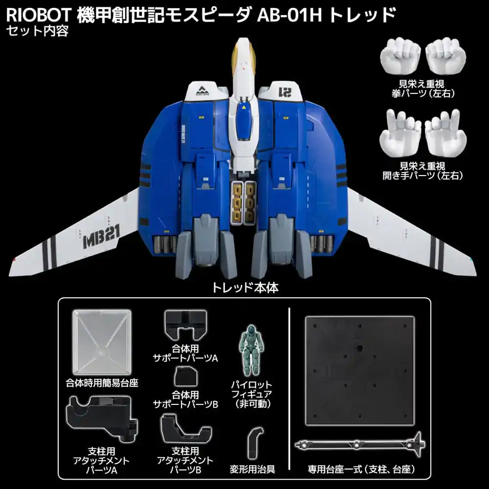 Genesis Climber Mospeada Riobot Diecast Actionfigur 1/48 148 AB-01H Tread 30 cm Produktfoto