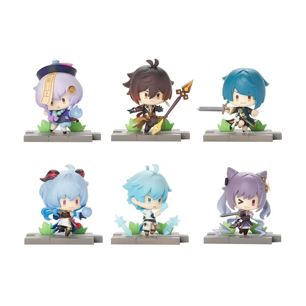 Genshin Impact Battle Scene Collection Mini-Figuren 6er-Pack Liyue Edition 6 cm Produktfoto