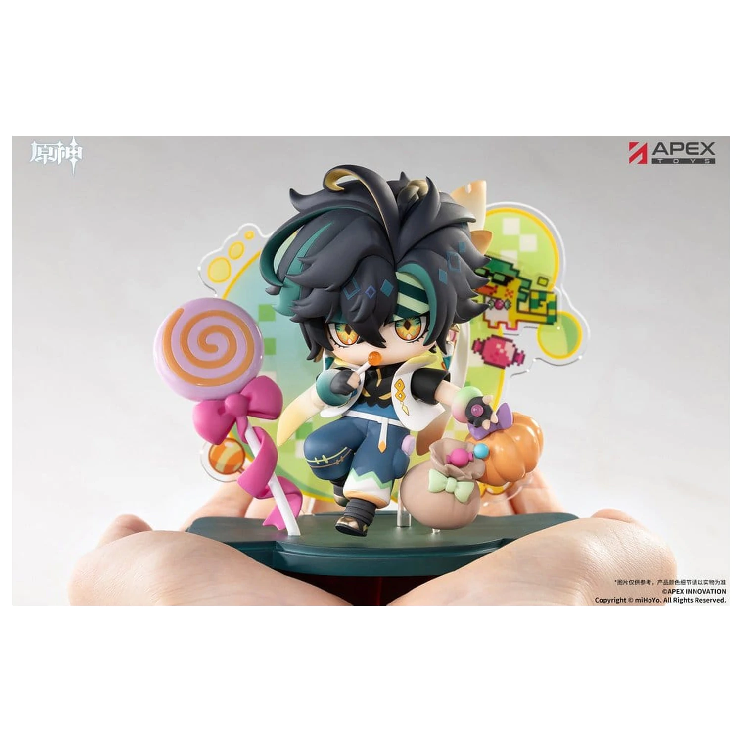 Genshin Impact Chibi Chara PVC Figur You Ye Qi Xiang Series Kinich 11 cm Produktfoto