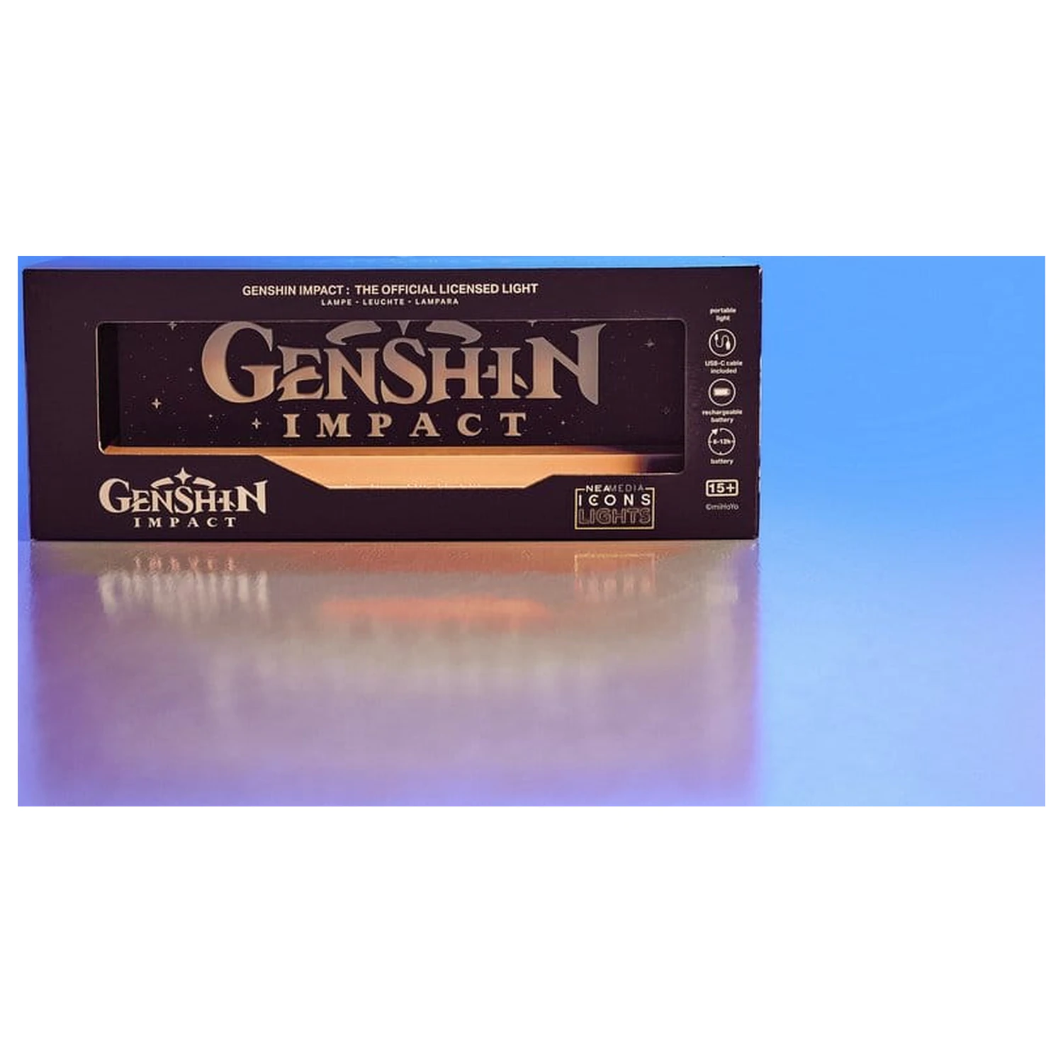 Genshin Impact led logo Lampe Produktfoto