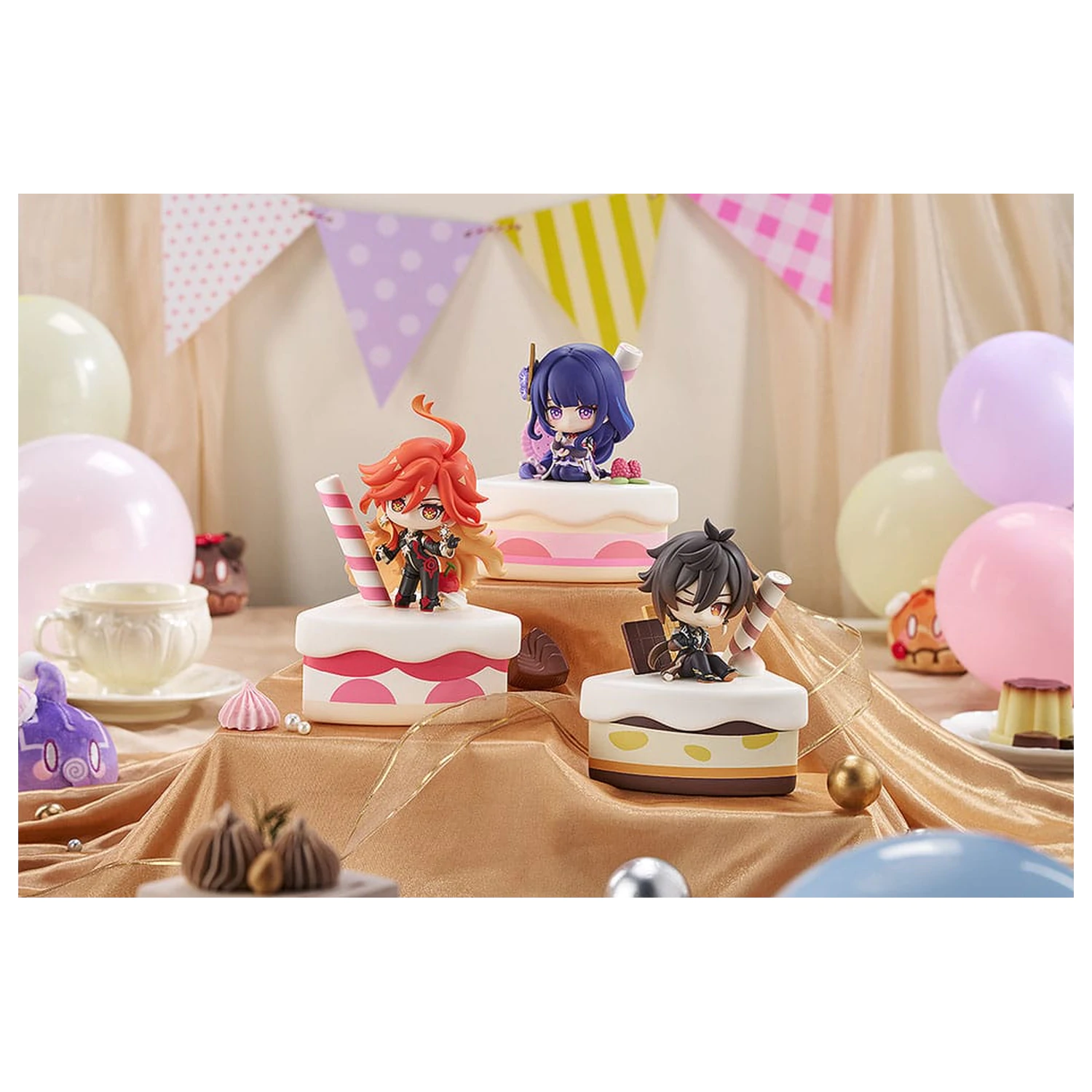 Genshin Impact Wondrous Travels Series Figur Zhongli Chibi 12 cm Produktfoto