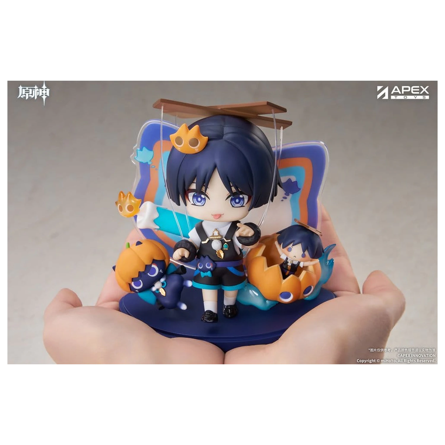 Genshin Impact You Ye Qi Xiang Series Chibi Chara PVC Statue Wanderer 10 cm Produktfoto