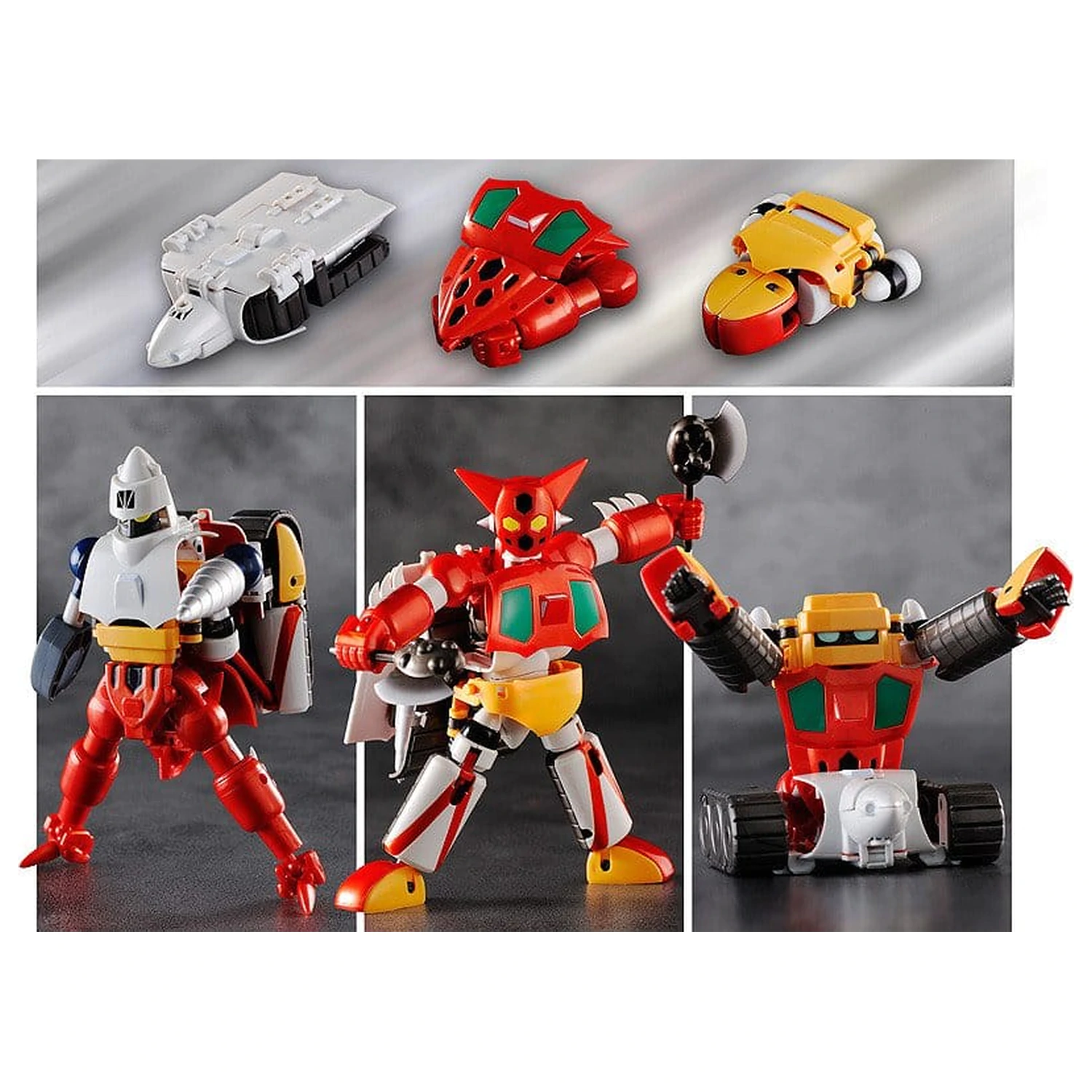 Getter Robo Action Figuren 3er-Pack Dynamic Change Getter Robo 12 cm Produktfoto