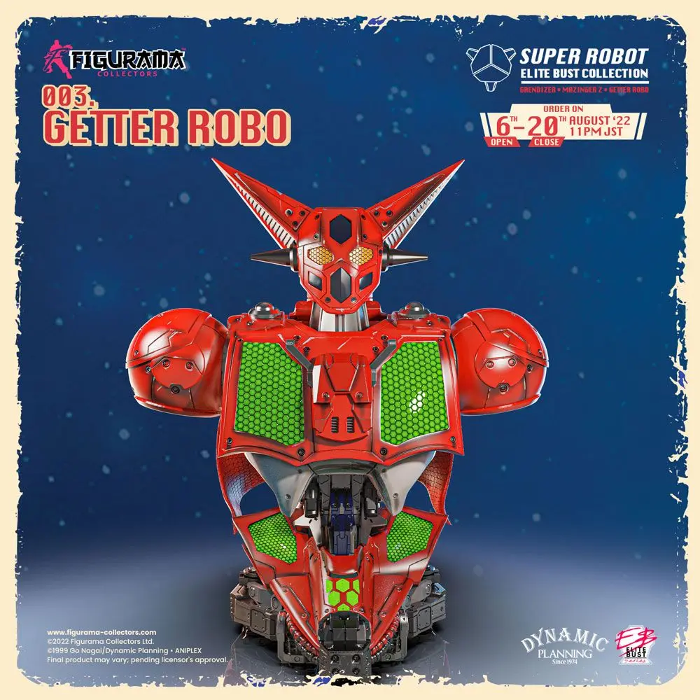 Getter Robo Super Robot Elite Büste 1/3 Getter Robo 26 cm termékfotó