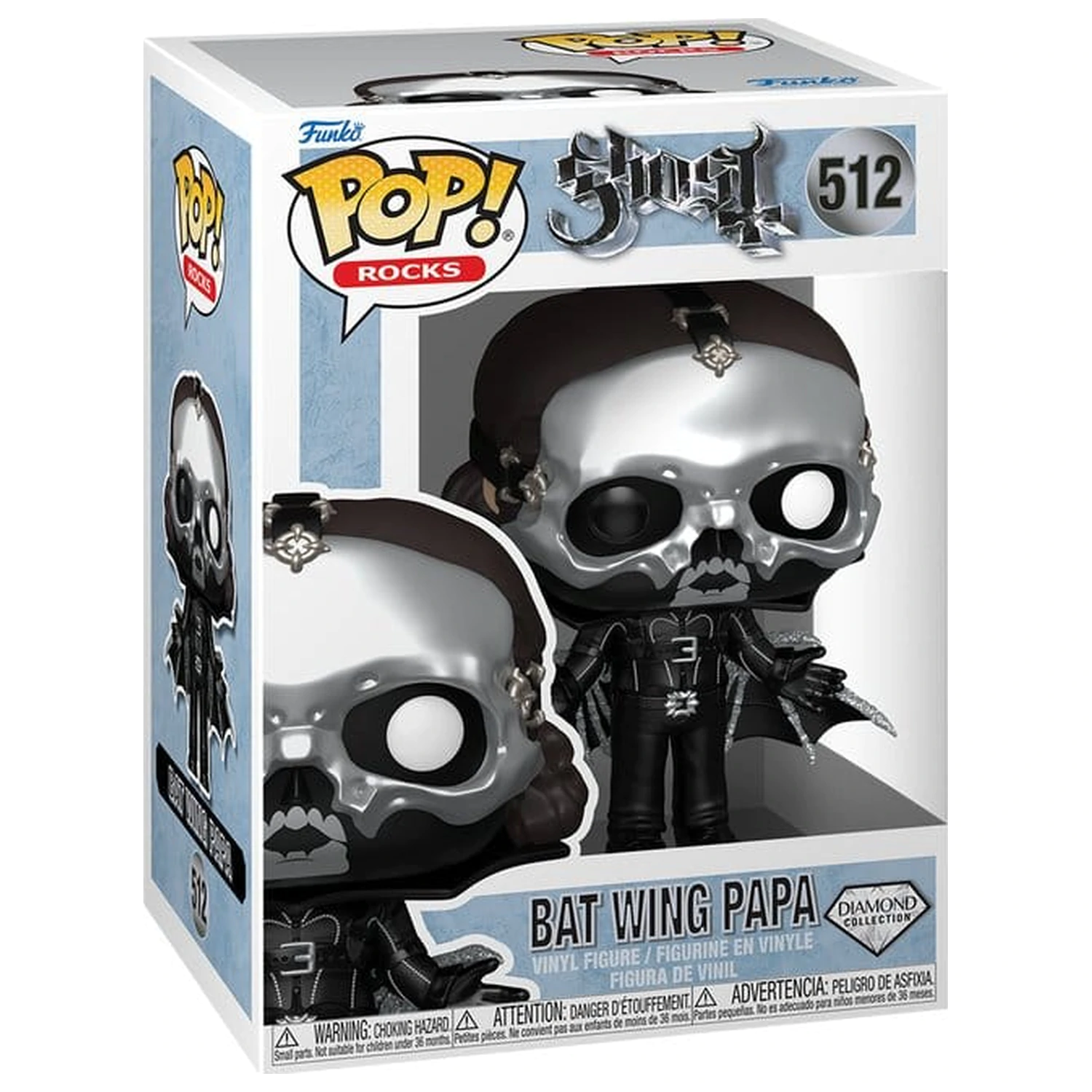 Ghost Funko POP! Rocks Vinyl Figur Glam Dracula (DGLT) 9 cm Produktfoto
