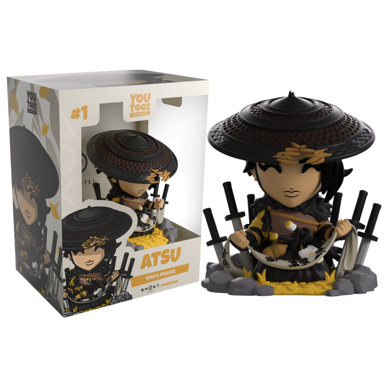 Ghost of Yōtei Atsu Figur Youtooz 9,4 cm Produktfoto