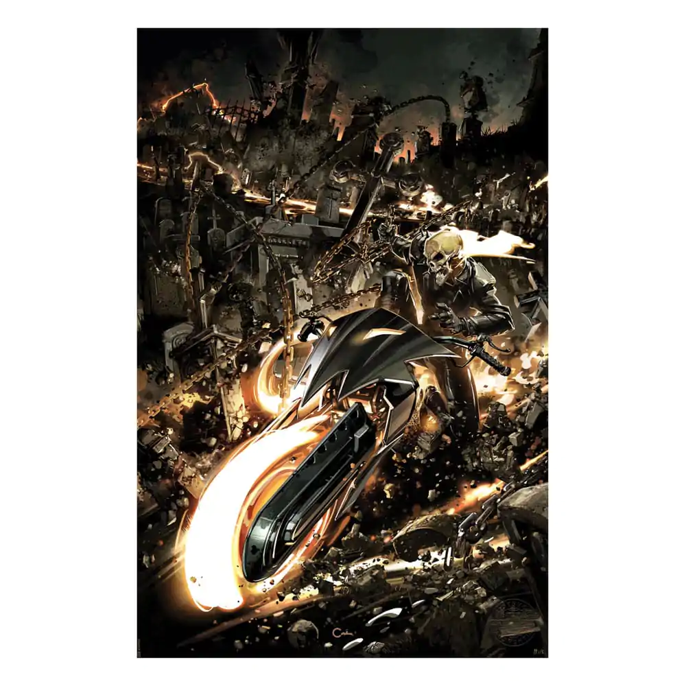 Ghost Rider Kunstdruck 41 x 61 cm - ungerahmt Produktfoto