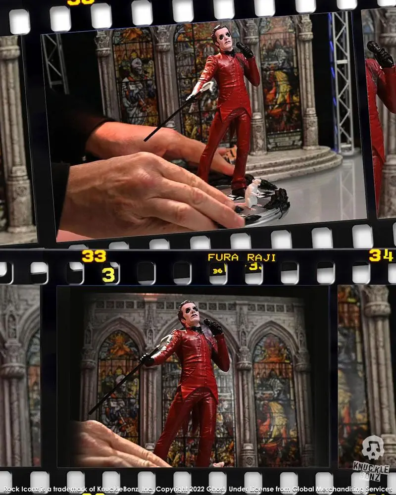 Ghost Rock Iconz Statue Cardinal Copia Red Tuxedo (Variant) 23 cm Produktfoto