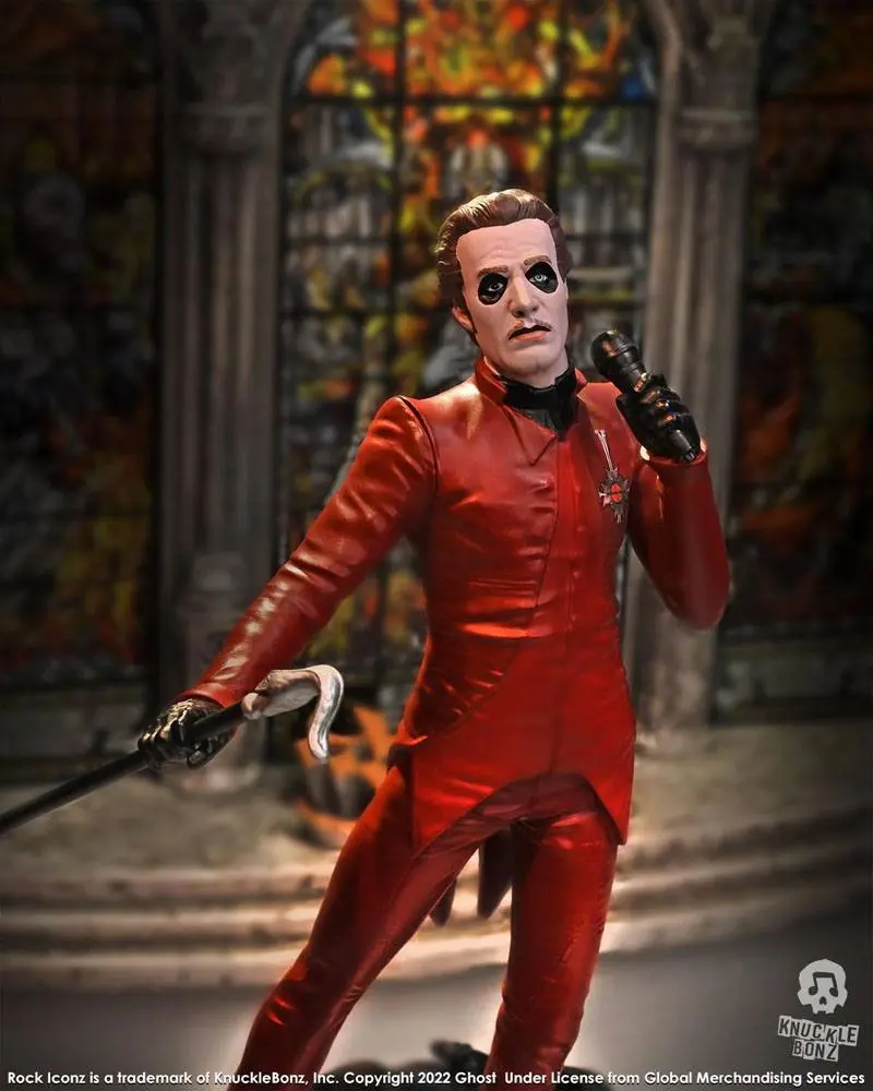 Ghost Rock Iconz Statue Cardinal Copia Red Tuxedo (Variant) 23 cm Produktfoto