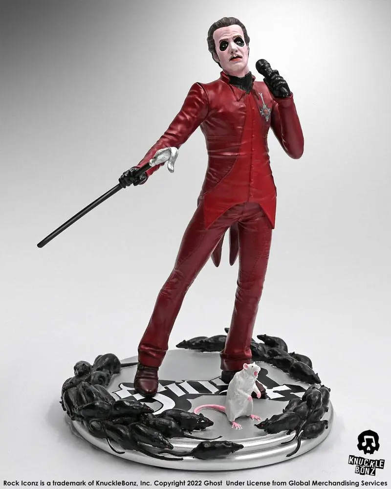 Ghost Rock Iconz Statue Cardinal Copia Red Tuxedo (Variant) 23 cm Produktfoto