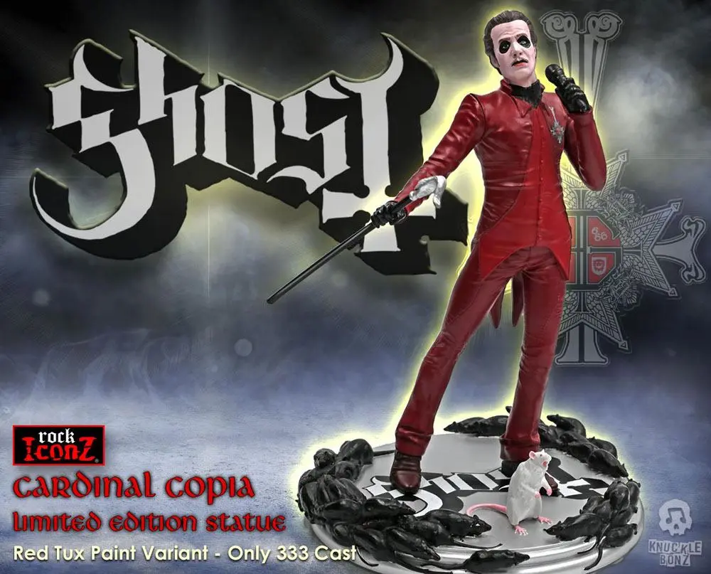 Ghost Rock Iconz Statue Cardinal Copia Red Tuxedo (Variant) 23 cm Produktfoto