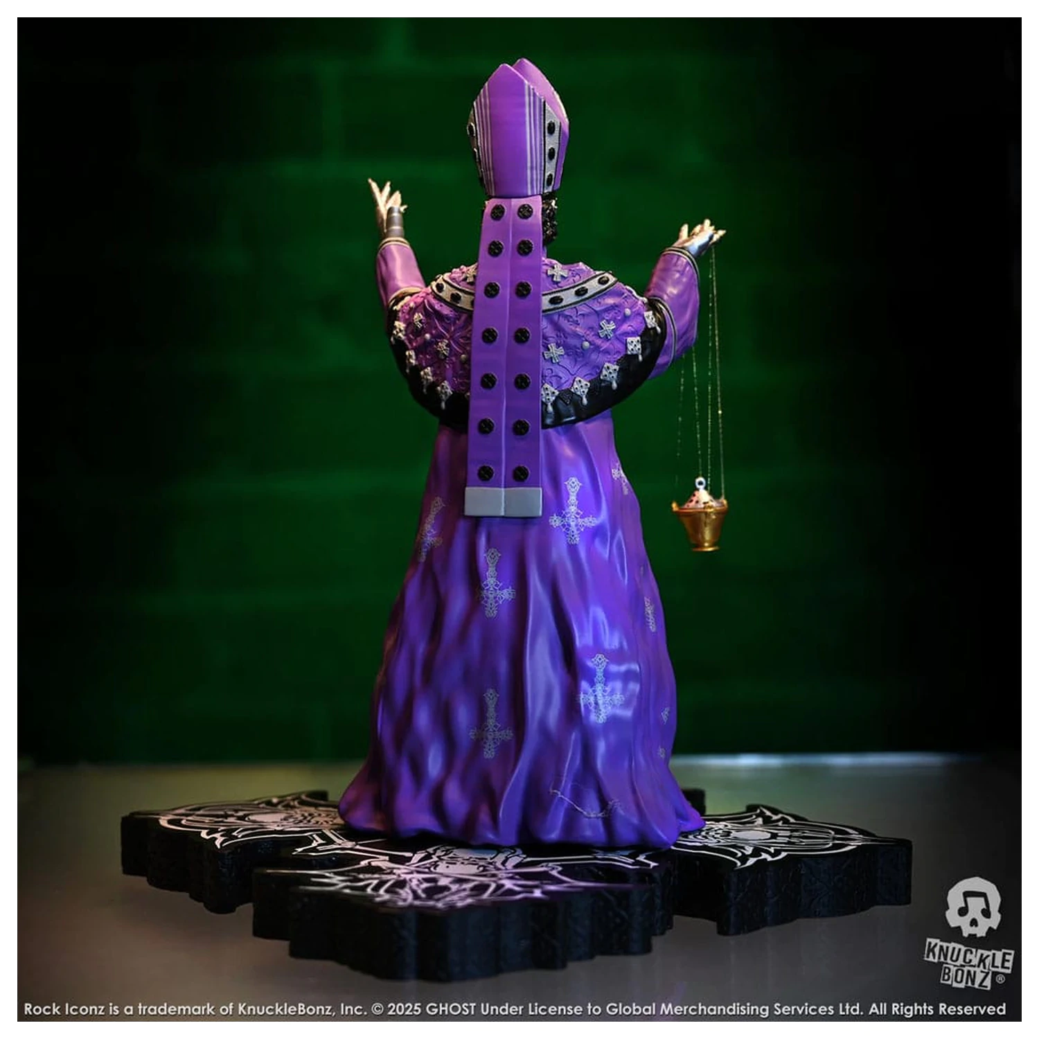 Ghost Rock Iconz Statue Papa V Perpetua Purple Robes 22 cm Produktfoto