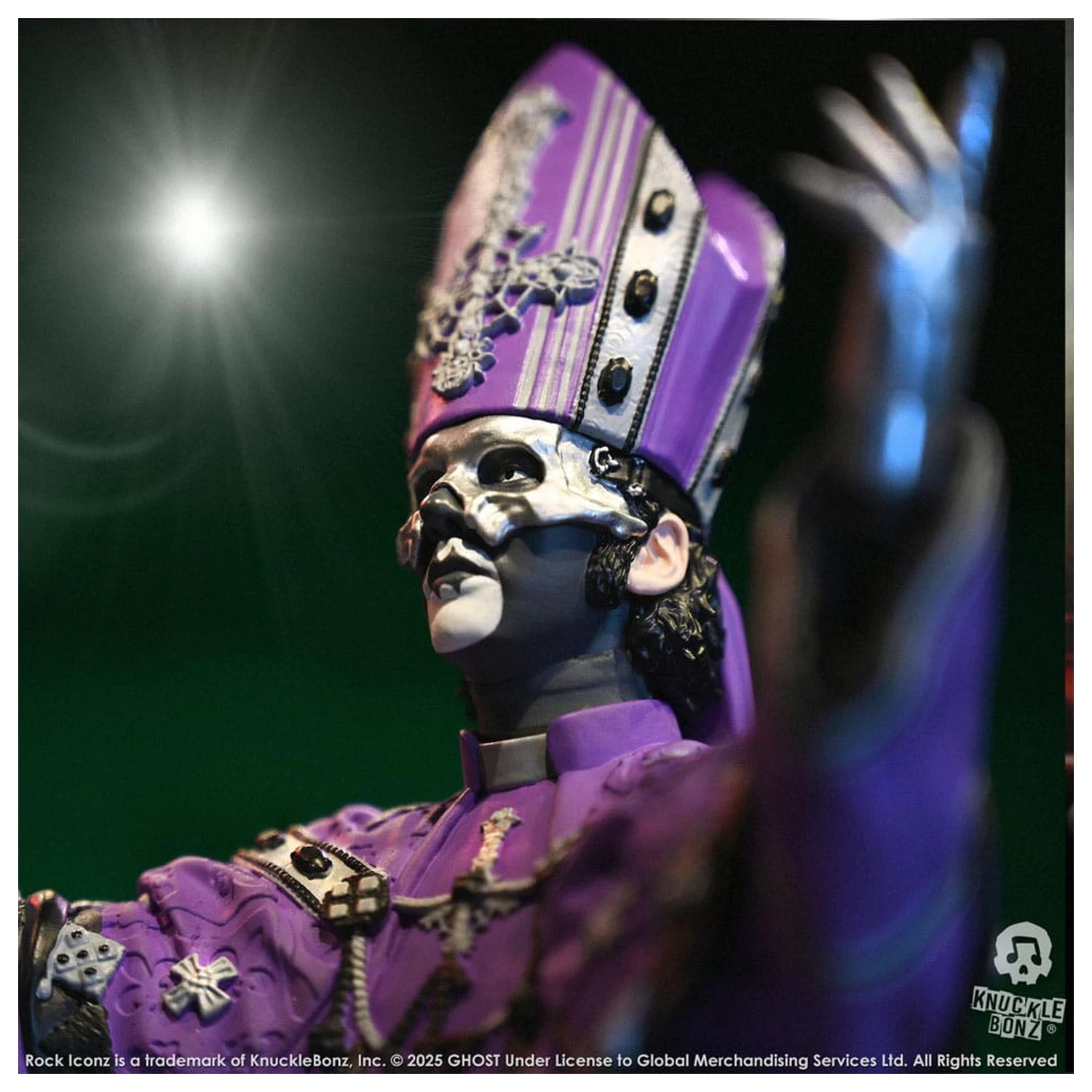 Ghost Rock Iconz Statue Papa V Perpetua Purple Robes 22 cm Produktfoto